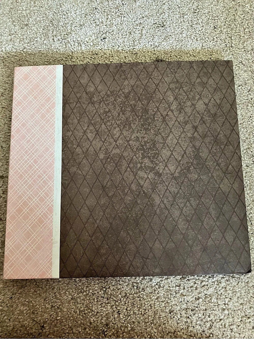 Brown & Pink Scrapbook album